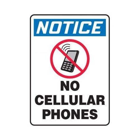 OSHA NOTICE Safety Sign NO CELLULAR MRFQ829XP